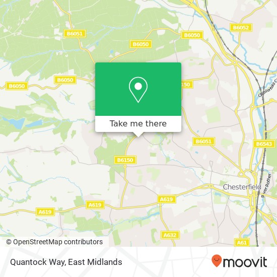 Quantock Way map