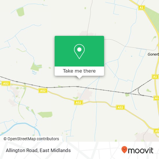 Allington Road map
