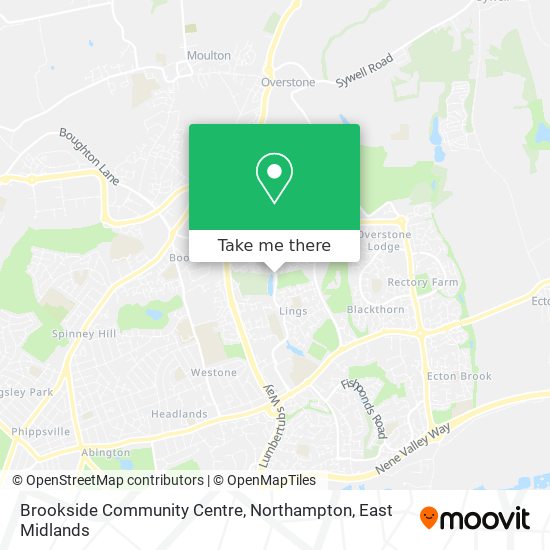 Brookside Community Centre, Northampton map