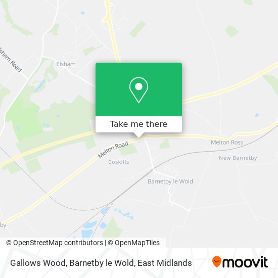 Gallows Wood, Barnetby le Wold map