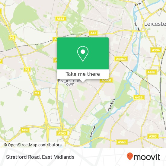 Stratford Road map