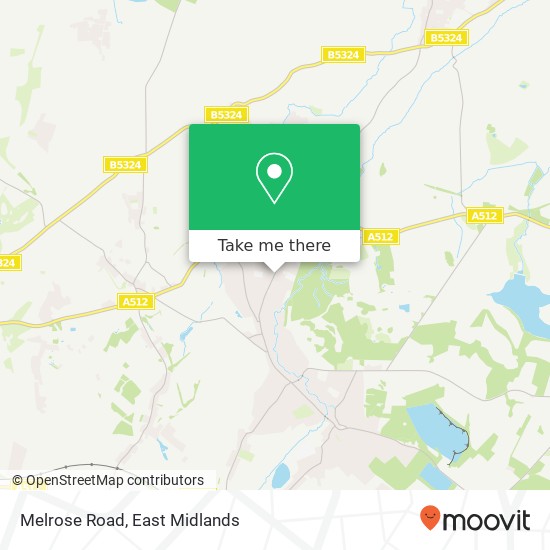 Melrose Road map