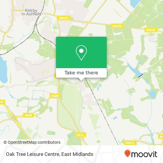 Oak Tree Leisure Centre map