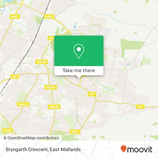 Bryngarth Crescent map