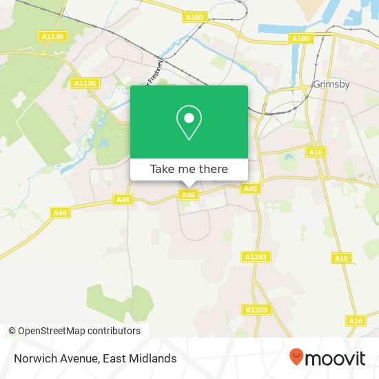 Norwich Avenue map