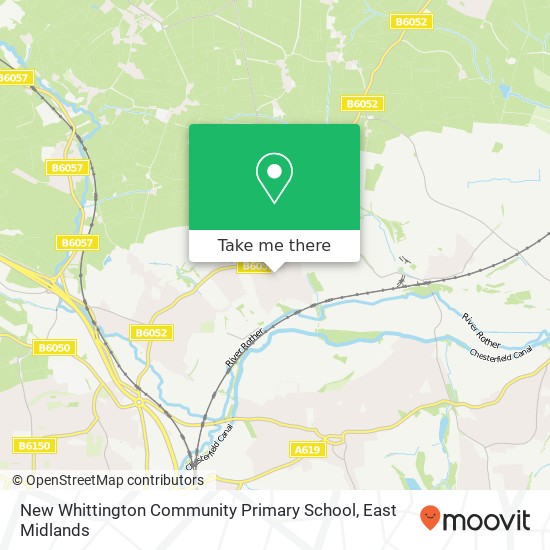New Whittington Community Primary School map