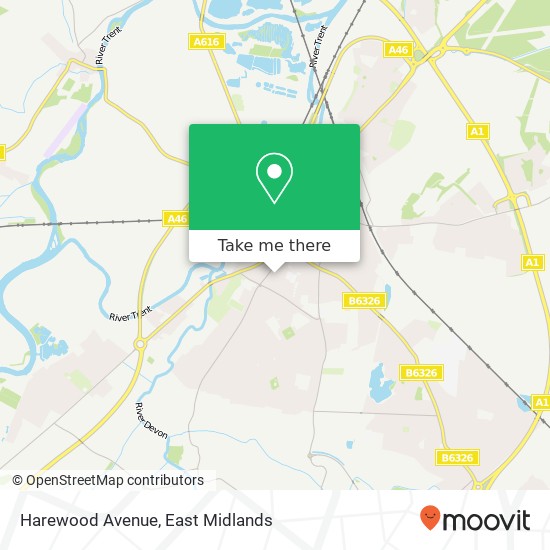 Harewood Avenue map