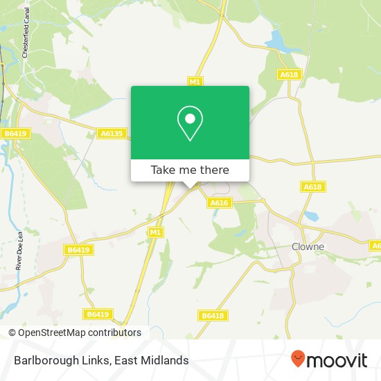 Barlborough Links map