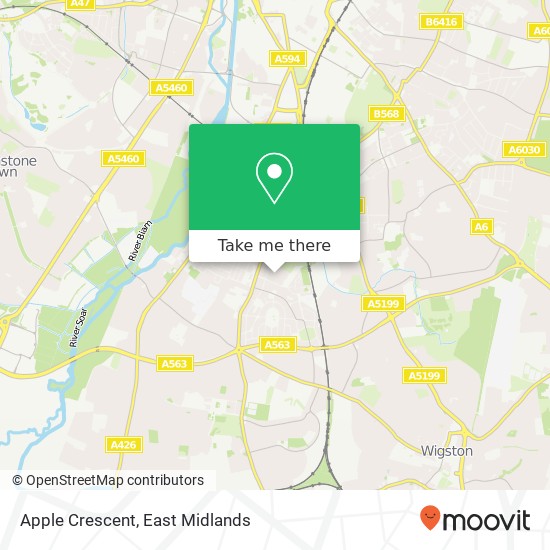 Apple Crescent map