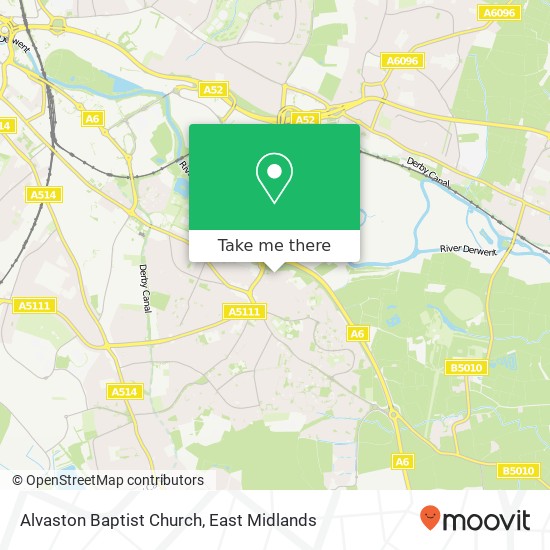 Alvaston Baptist Church map