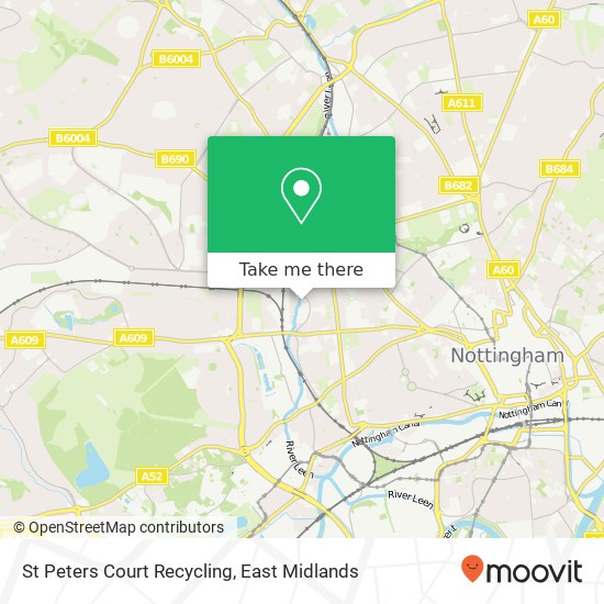 St Peters Court Recycling map