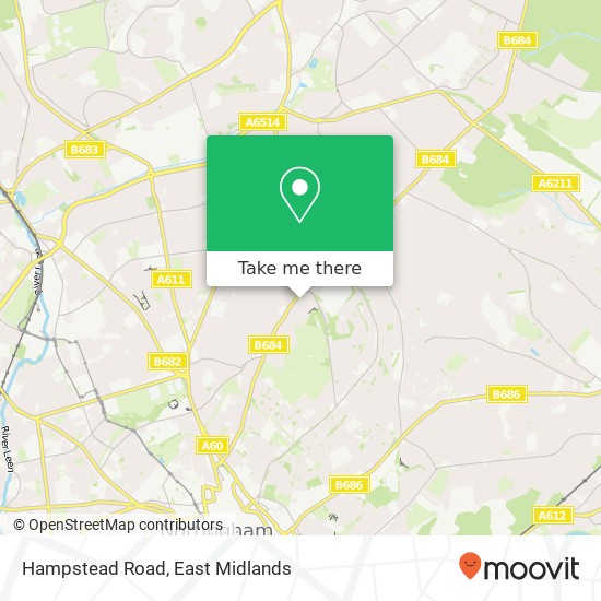 Hampstead Road map