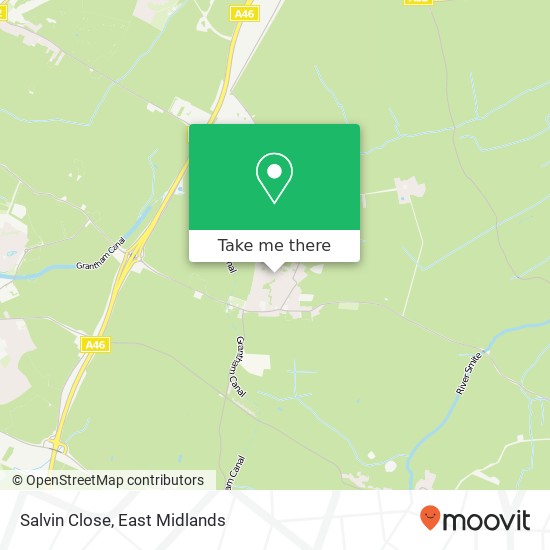 Salvin Close map