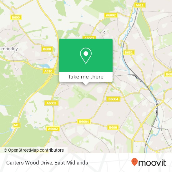 Carters Wood Drive map