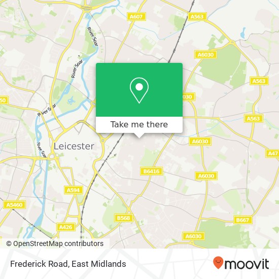 Frederick Road map