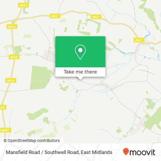 Mansfield Road / Southwell Road map