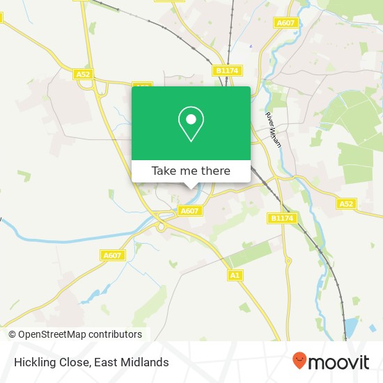 Hickling Close map