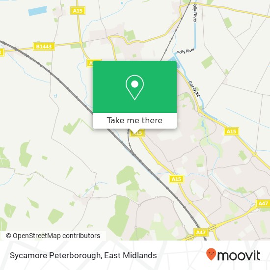 Sycamore Peterborough map