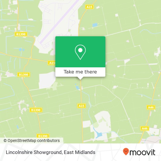 Lincolnshire Showground map