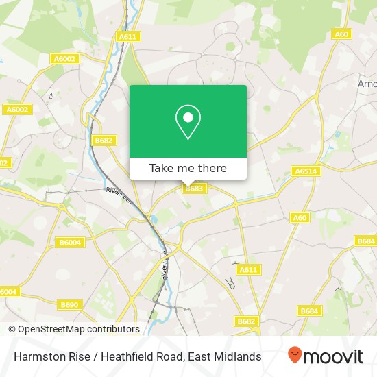 Harmston Rise / Heathfield Road map
