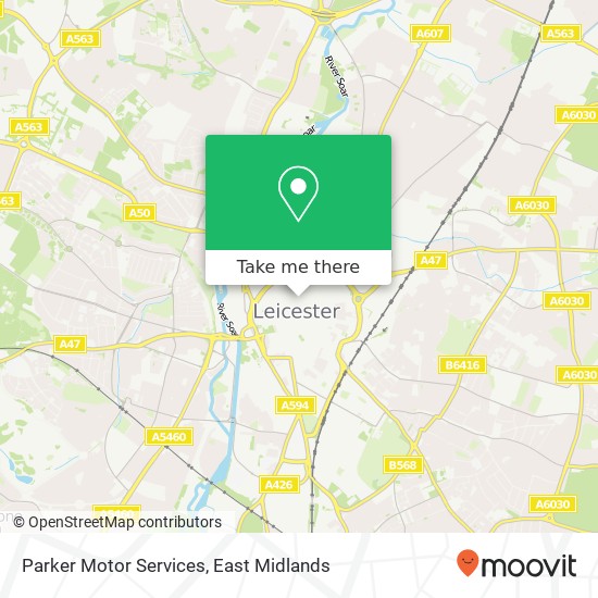 Parker Motor Services map