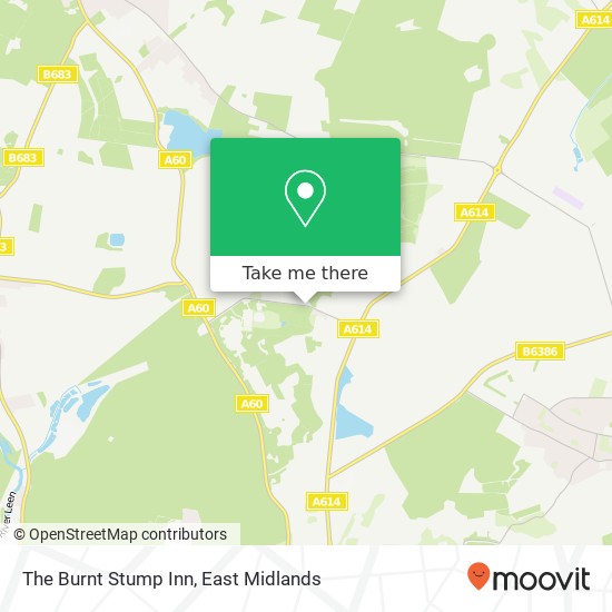 The Burnt Stump Inn map