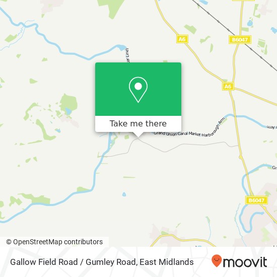 Gallow Field Road / Gumley Road map