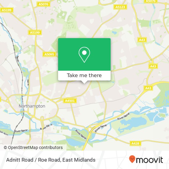 Adnitt Road / Roe Road map