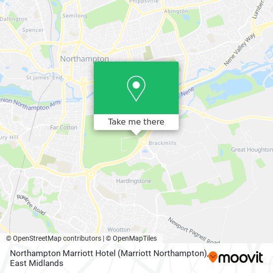 Northampton Marriott Hotel (Marriott Northampton) map