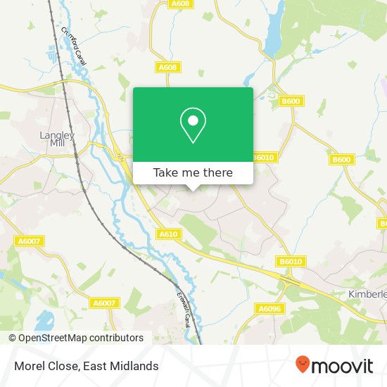 Morel Close map