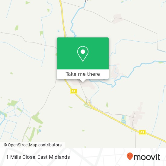 1 Mills Close map