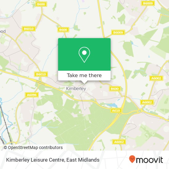 Kimberley Leisure Centre map