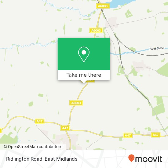 Ridlington Road map