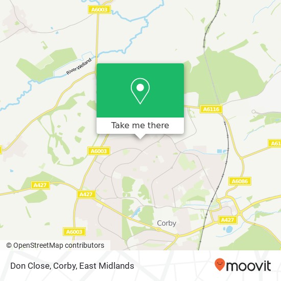 Don Close, Corby map