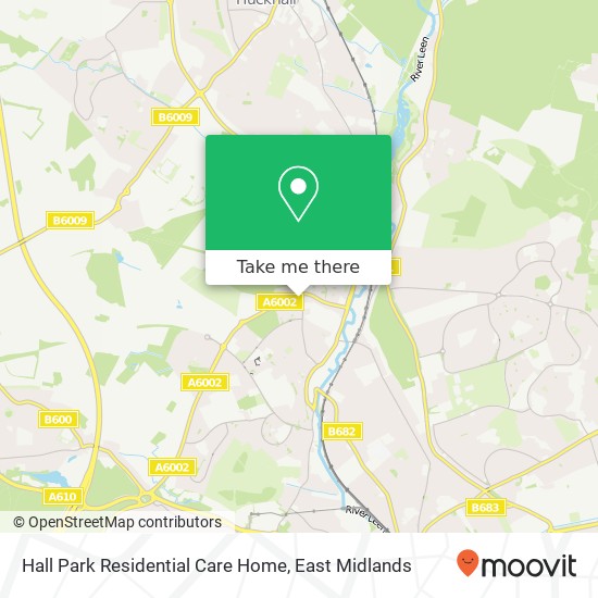 Hall Park Residential Care Home map
