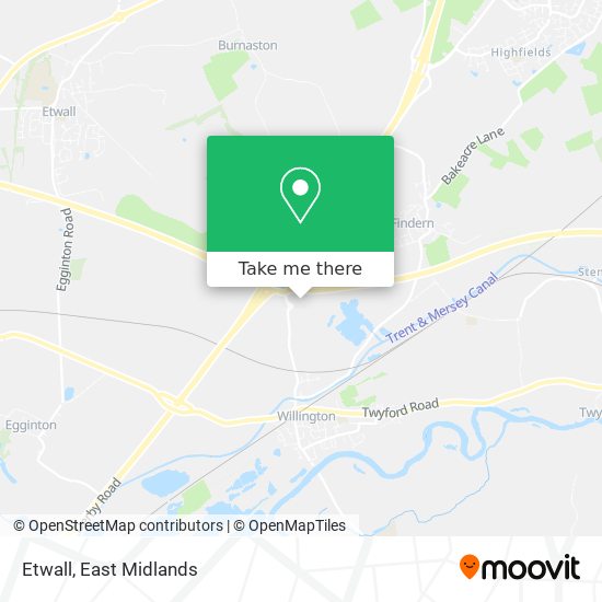 Etwall map