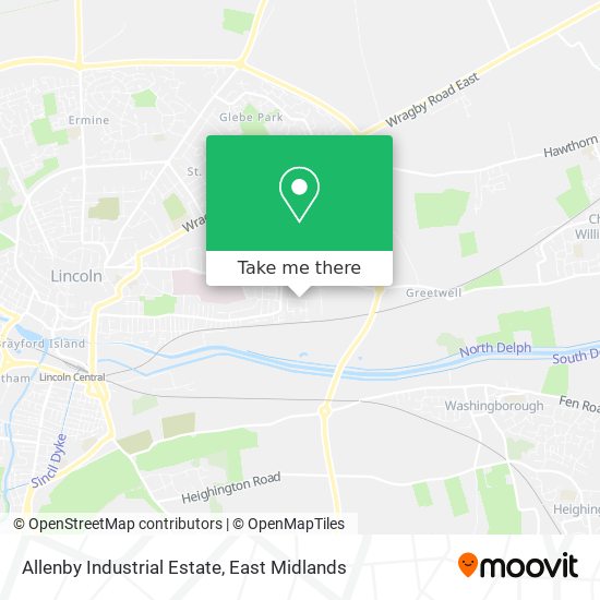 Allenby Industrial Estate map