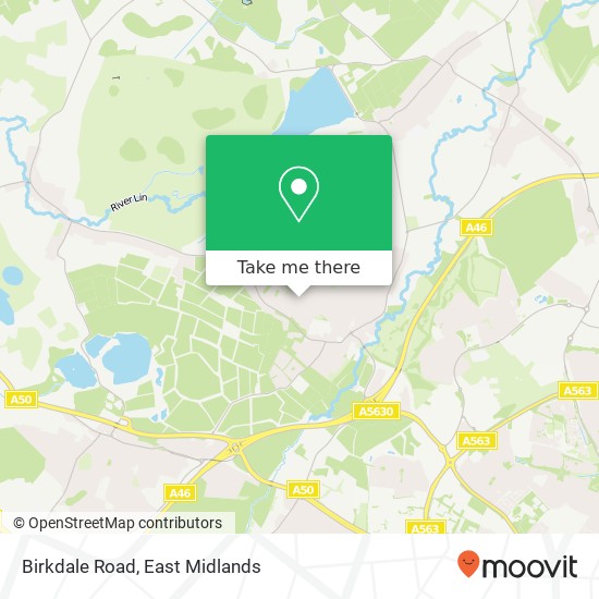 Birkdale Road map