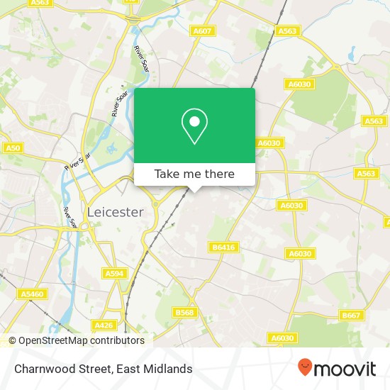 Charnwood Street map