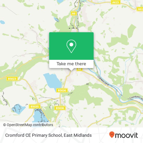 Cromford CE Primary School map