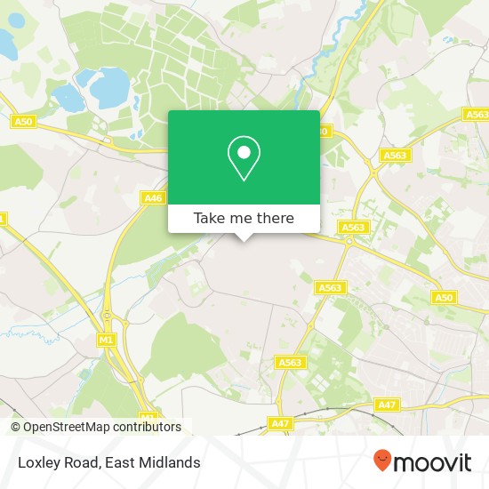 Loxley Road map