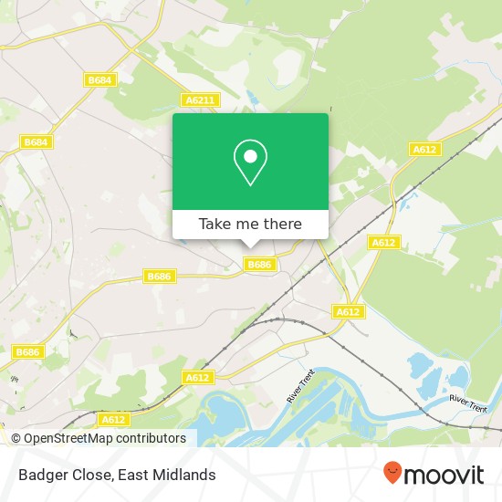 Badger Close map