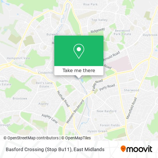 Basford Crossing (Stop Bu11) map