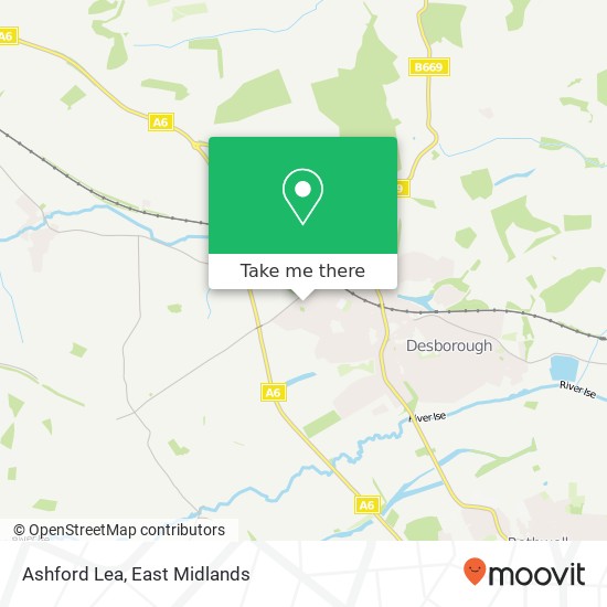 Ashford Lea map