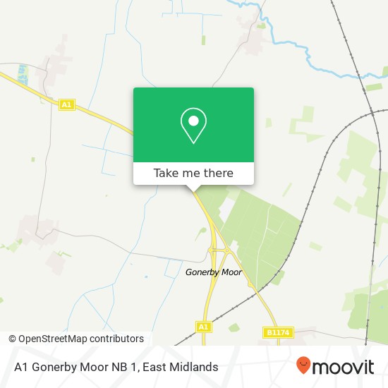 A1 Gonerby Moor NB 1 map