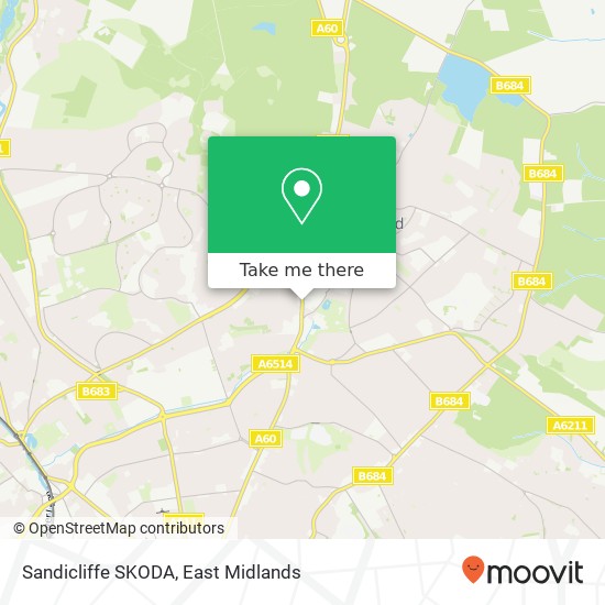 Sandicliffe SKODA map