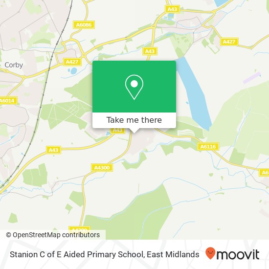 Stanion C of E Aided Primary School map