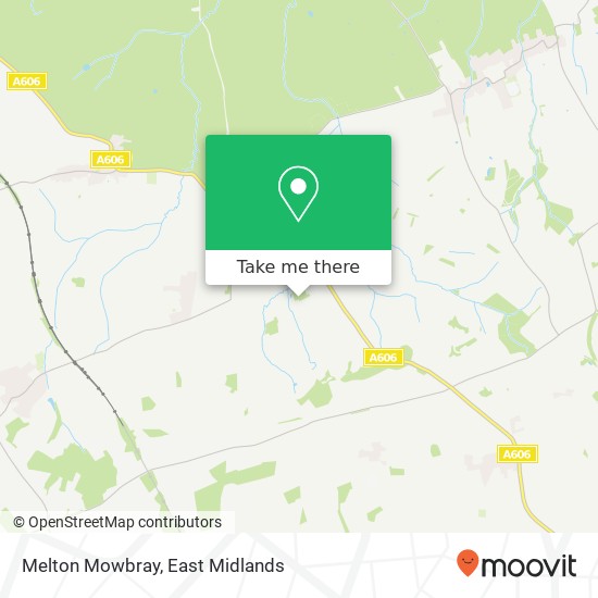 Melton Mowbray map