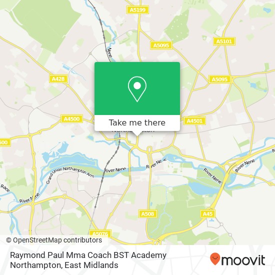 Raymond Paul Mma Coach BST Academy Northampton map