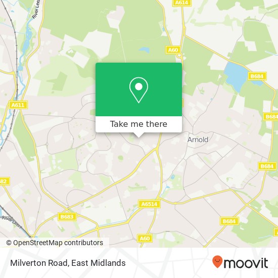 Milverton Road map